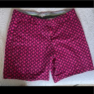 Crown & Ivy pink/navy shorts size 14